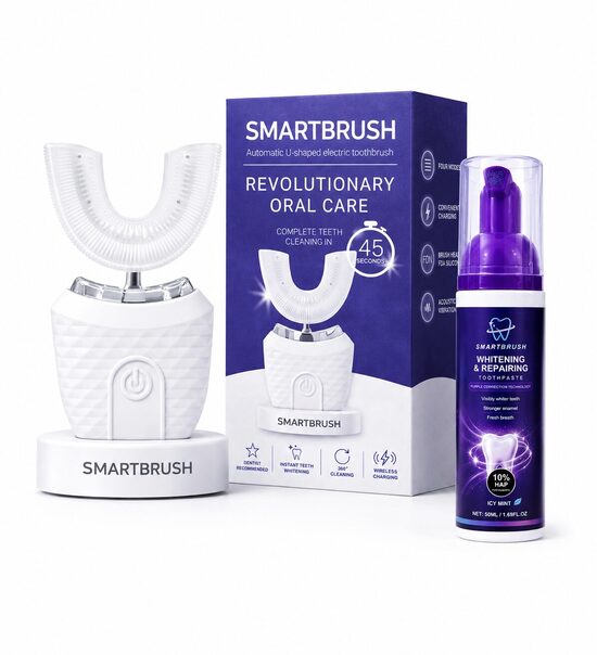 SmartBrush - Electric Toothbrush + Purple Toothpaste